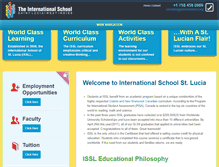Tablet Screenshot of intschoolstlucia.org